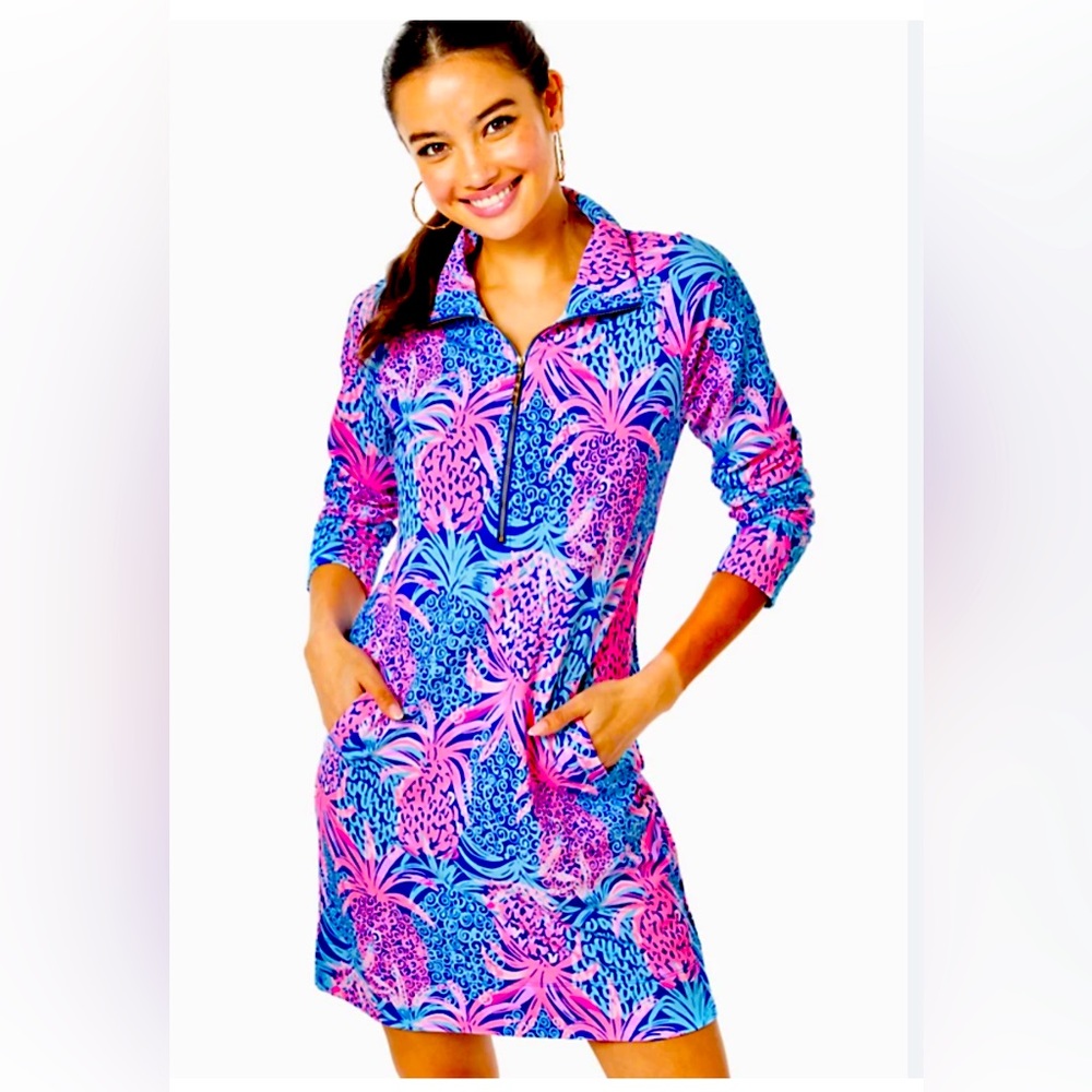 The Lilly Pulitzer UPF 50+ Skipper Ruffle Dress OUT OF STOCK PRINT